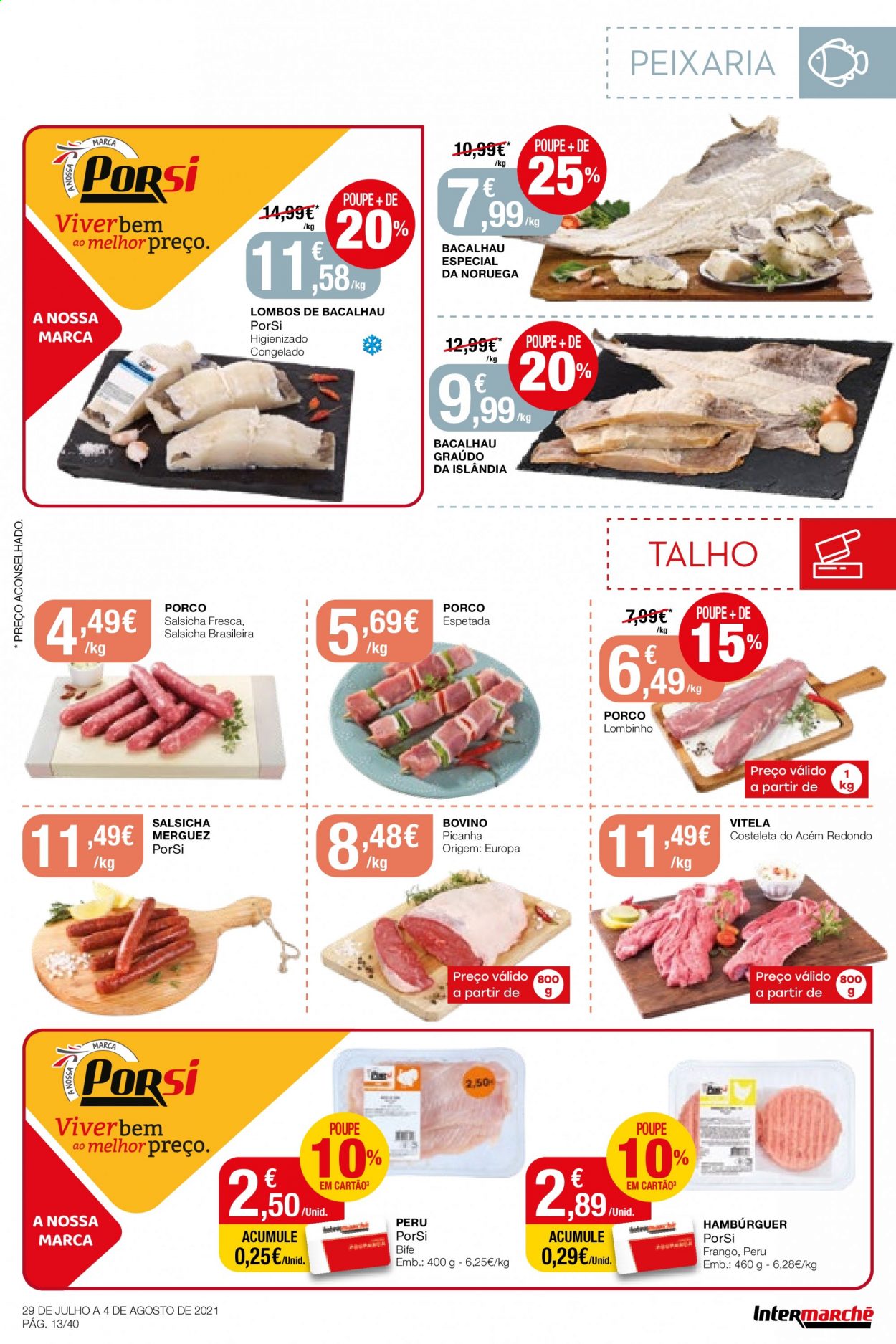 Folheto Intermarché - 29.7.2021 - 4.8.2021. Página 13
