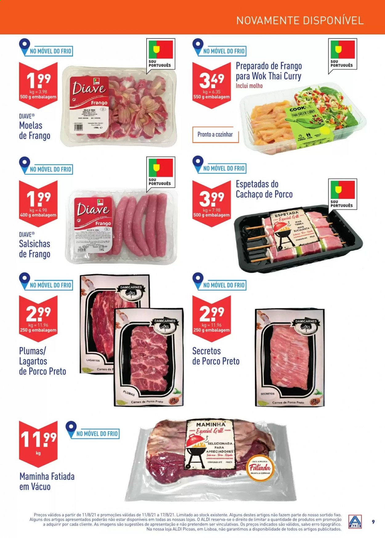 Folheto Aldi - 11.8.2021 - 17.8.2021. Página 9