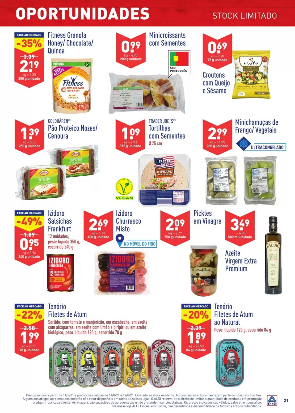 Folheto Aldi - 11.8.2021 - 17.8.2021. Página 21
