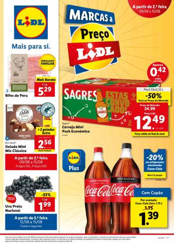 Folheto Lidl - 9.8.2021 - 15.8.2021.