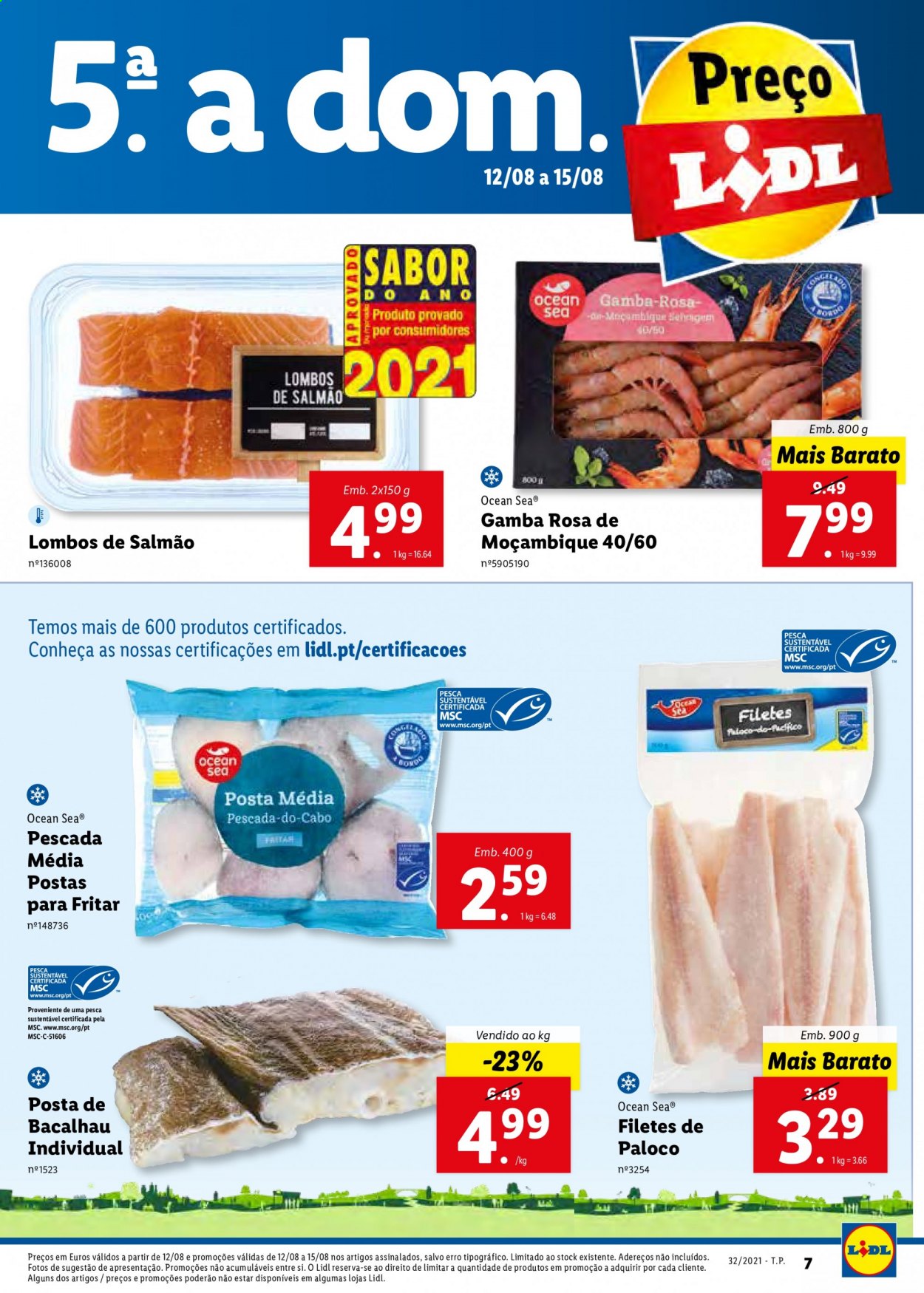 Folheto Lidl - 9.8.2021 - 15.8.2021. Página 7