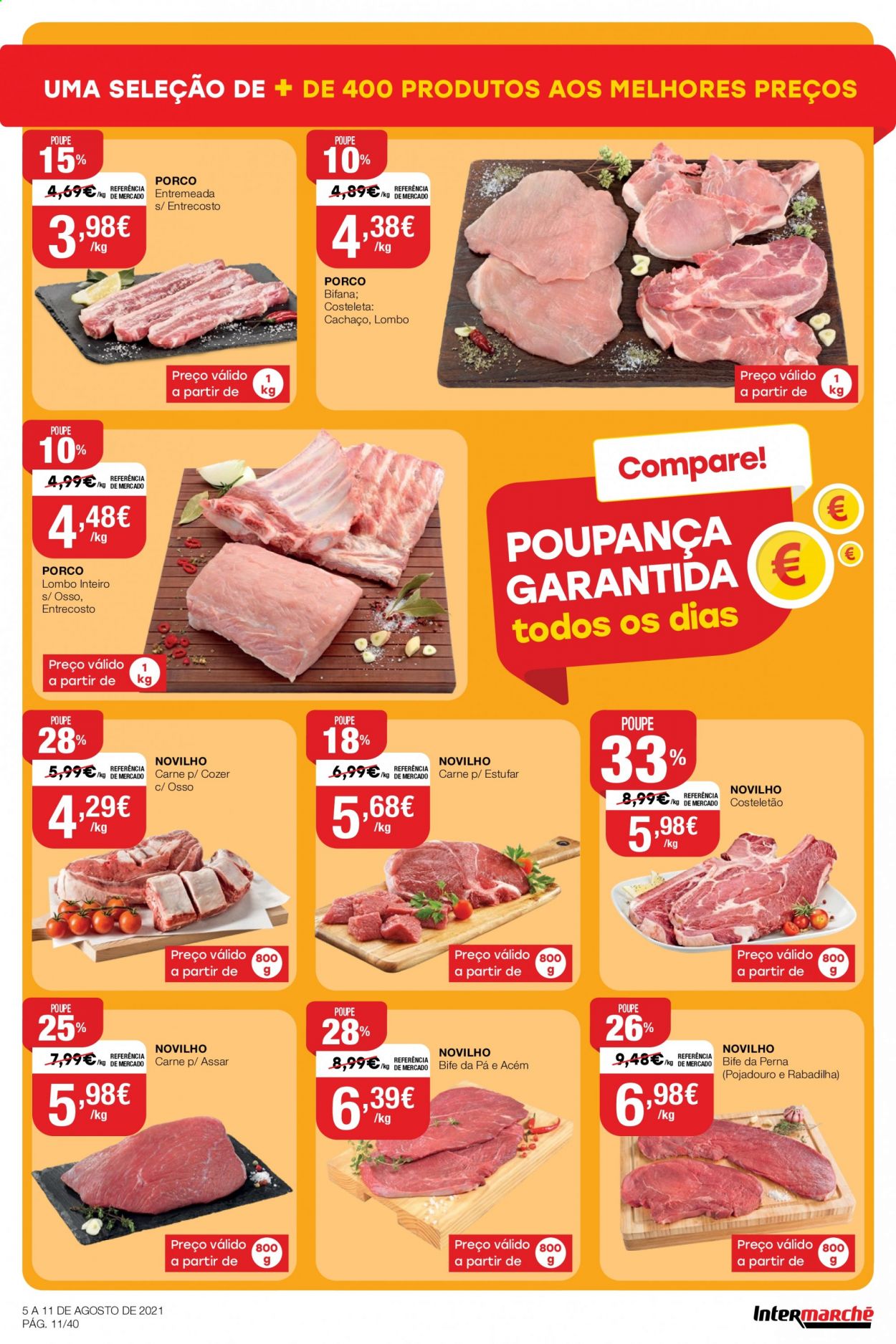 Folheto Intermarché - 5.8.2021 - 11.8.2021. Página 11
