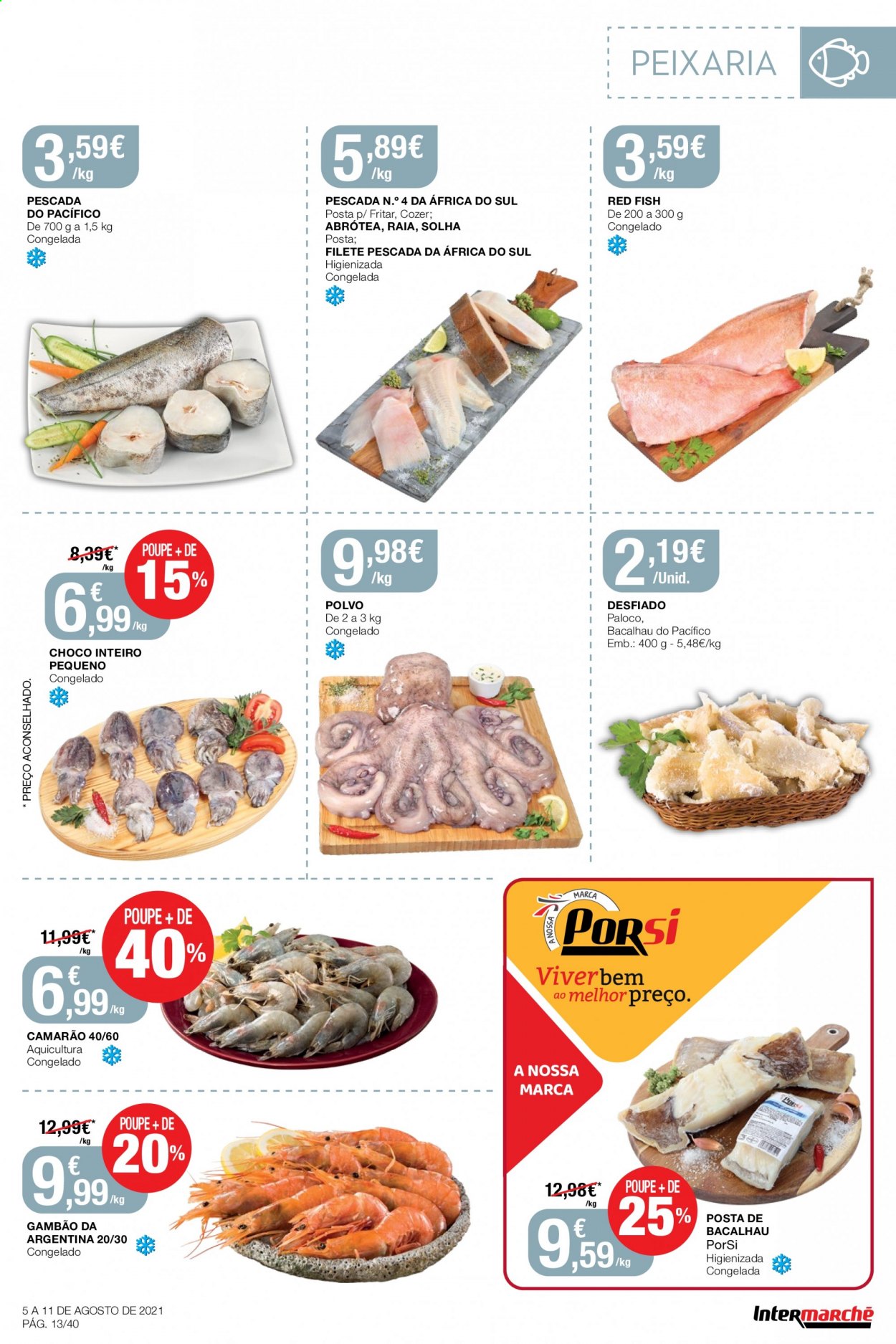 Folheto Intermarché - 5.8.2021 - 11.8.2021. Página 13