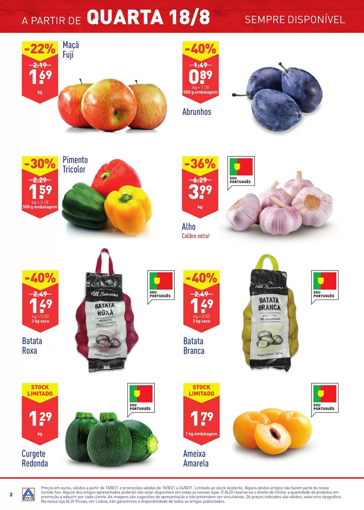 Folheto Aldi - 18.8.2021 - 24.8.2021. Página 2