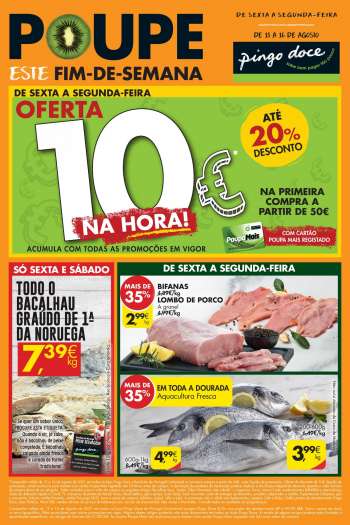 Folheto Pingo Doce - 13.8.2021 - 16.8.2021.