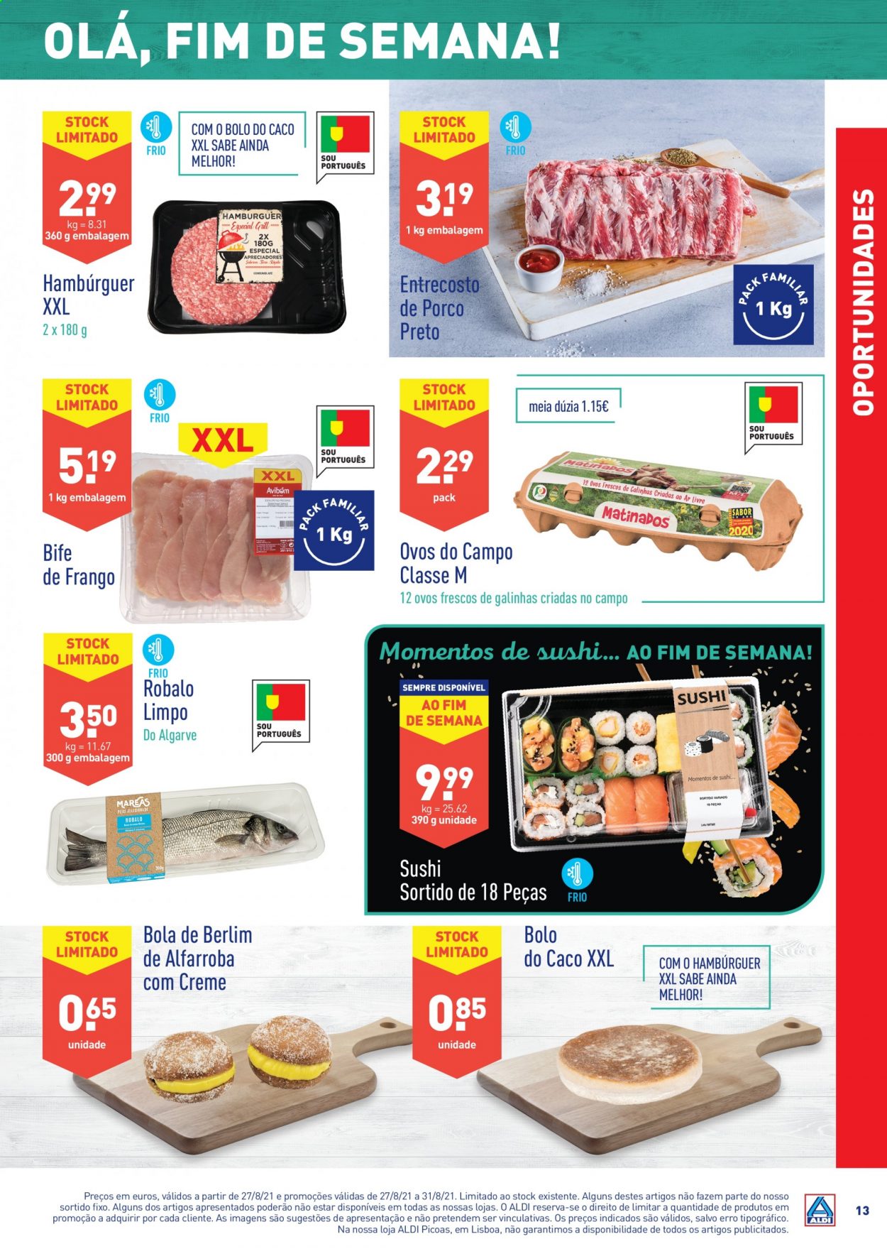 Folheto Aldi - 25.8.2021 - 31.8.2021. Página 13