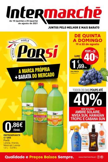 Folheto Intermarché - 19.8.2021 - 25.8.2021.