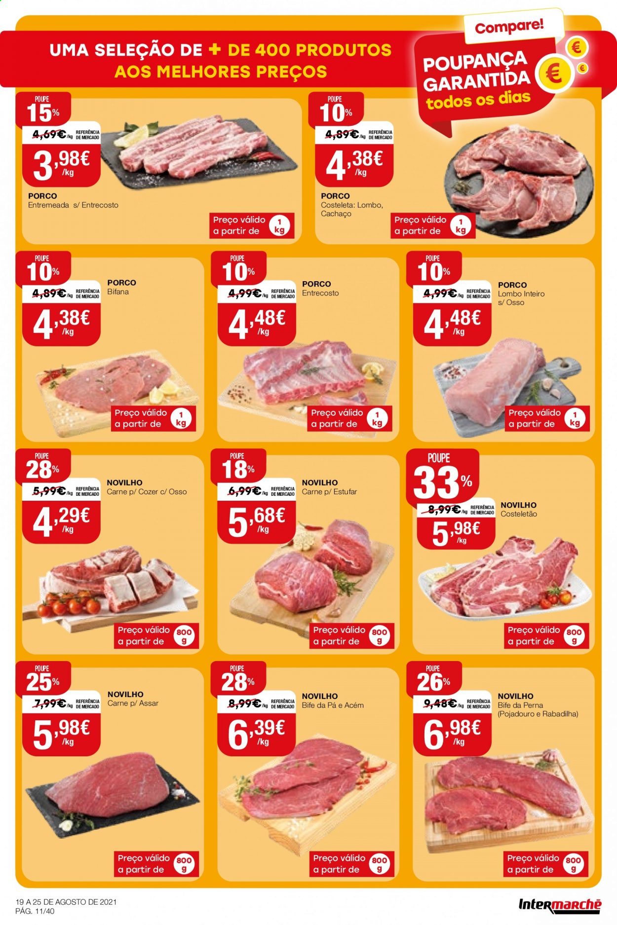 Folheto Intermarché - 19.8.2021 - 25.8.2021. Página 11
