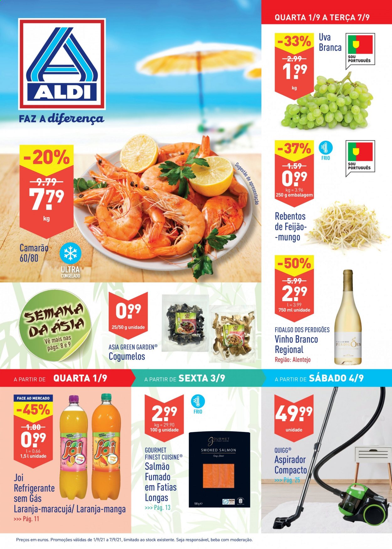 Folheto Aldi - 1.9.2021 - 7.9.2021. Página 1