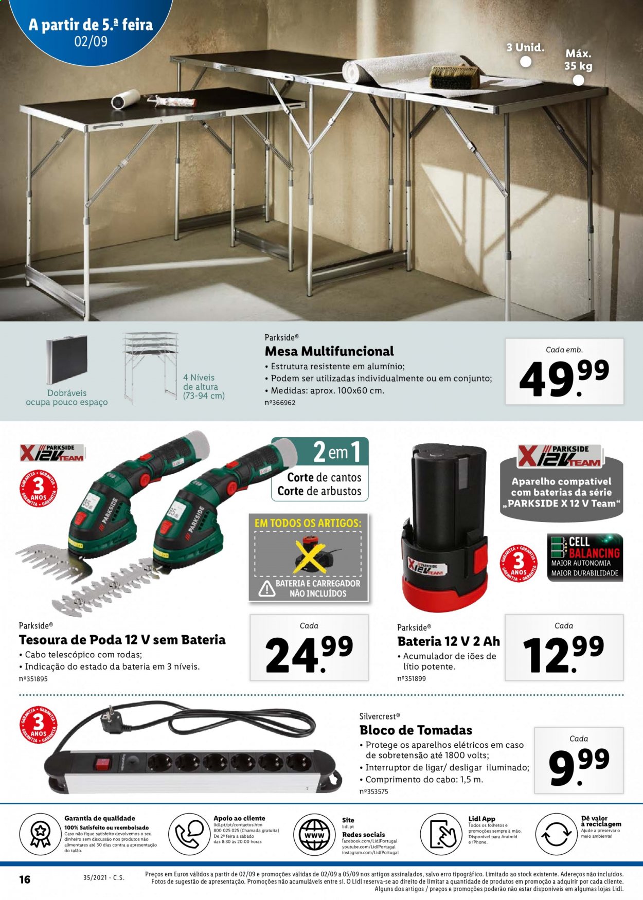 Folheto Lidl - 30.8.2021 - 5.9.2021. Página 50