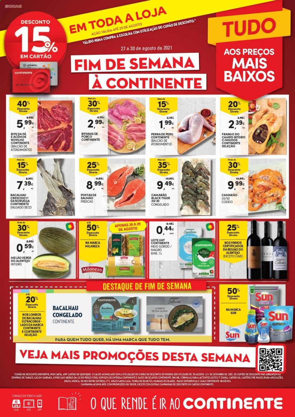Folheto Continente - 27.8.2021 - 30.8.2021. Página 1