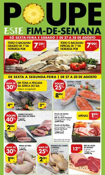 Folheto Pingo Doce - 27.8.2021 - 30.8.2021.
