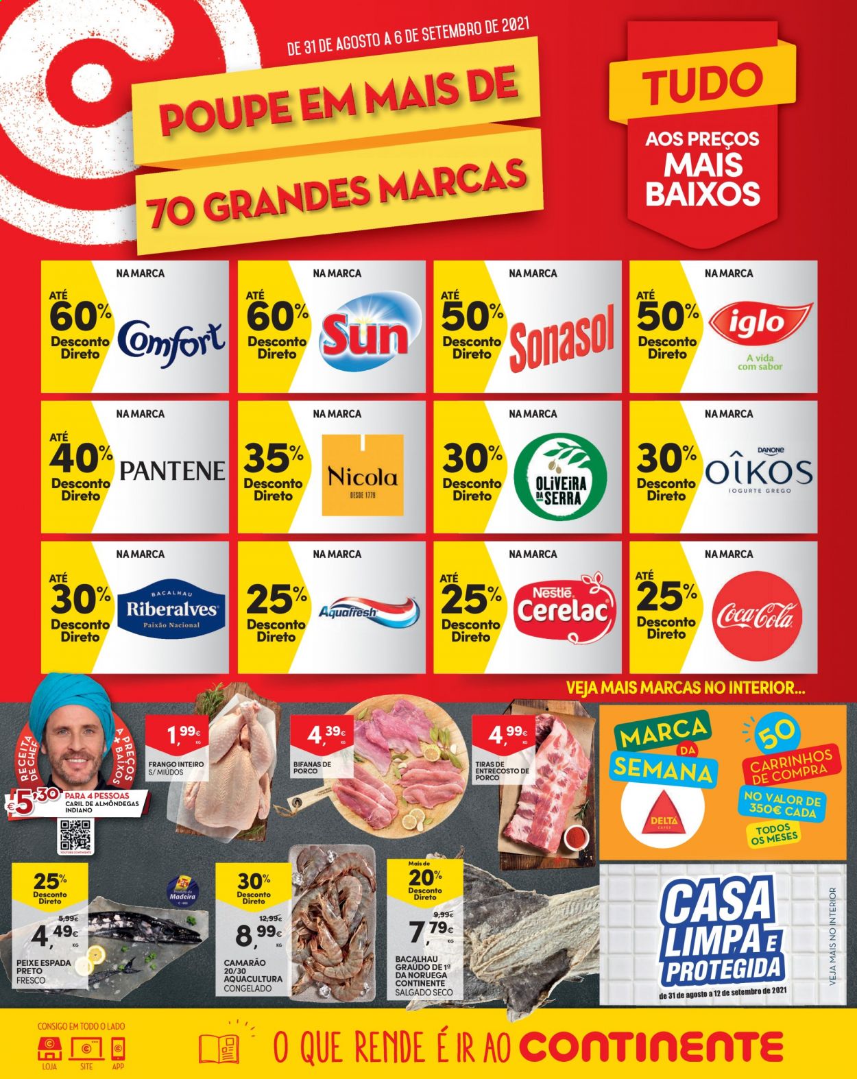 Folheto Continente Modelo - 31.8.2021 - 6.9.2021. Página 1