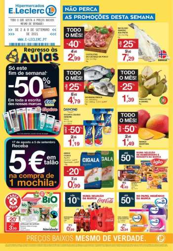 Folheto E.Leclerc - 2.9.2021 - 8.9.2021.