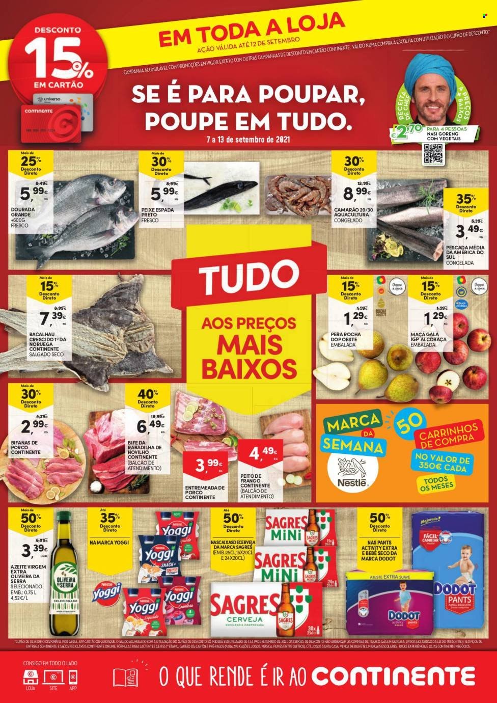 Folheto Continente Bom Dia - 7.9.2021 - 13.9.2021. Página 1