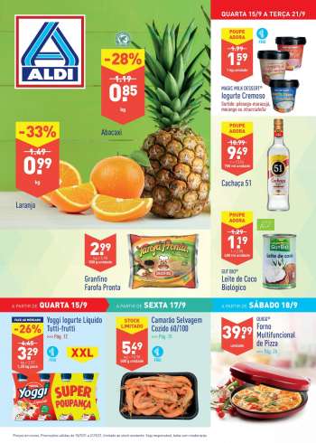 Folheto Aldi - 15.9.2021 - 21.9.2021.