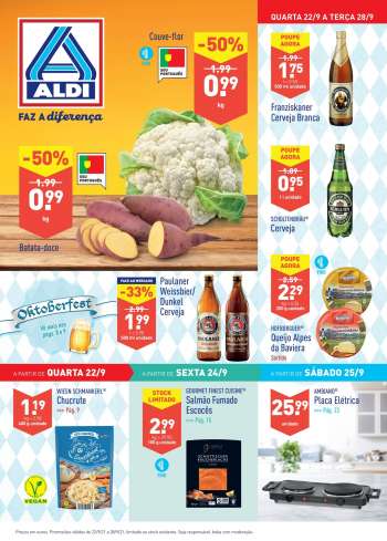 Folheto Aldi - 22.9.2021 - 28.9.2021.