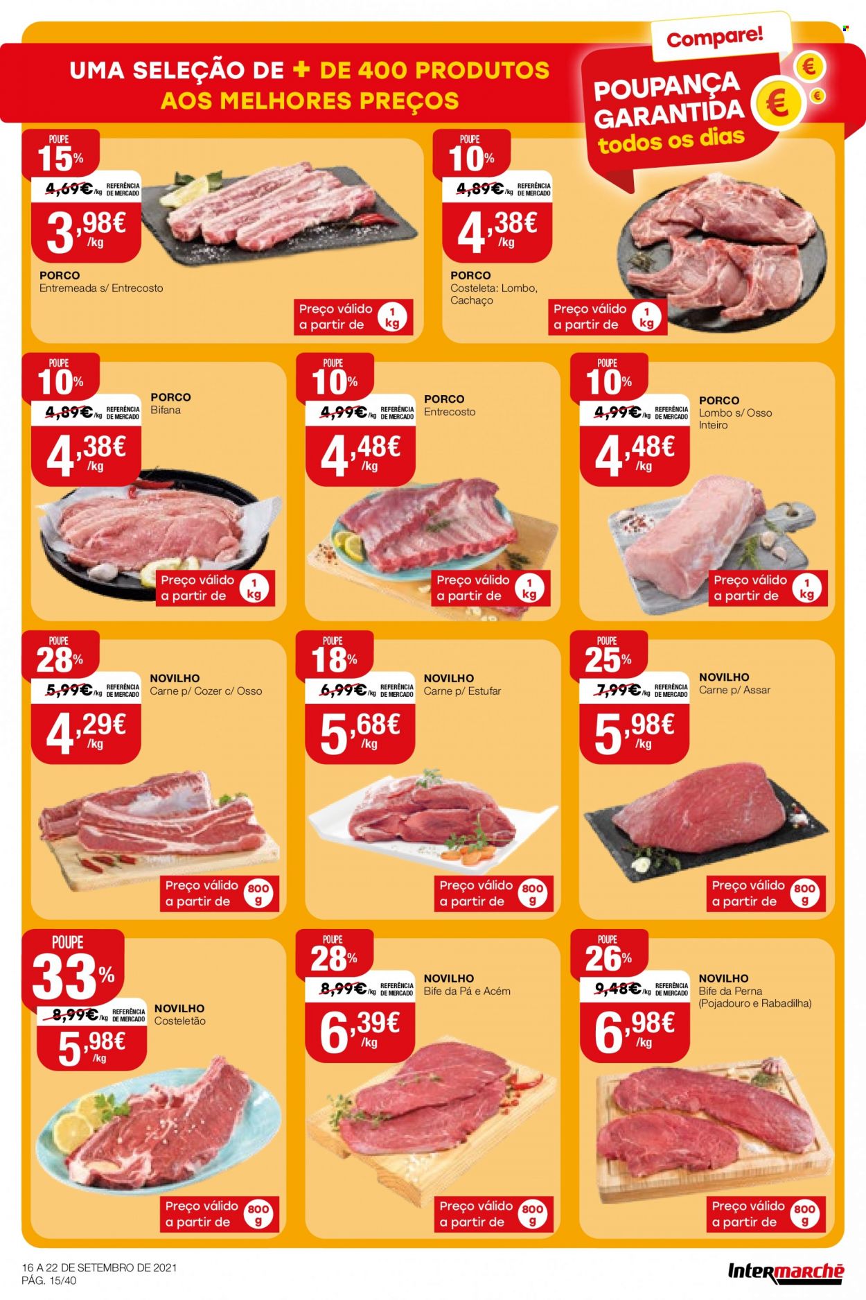 Folheto Intermarché - 16.9.2021 - 22.9.2021. Página 15