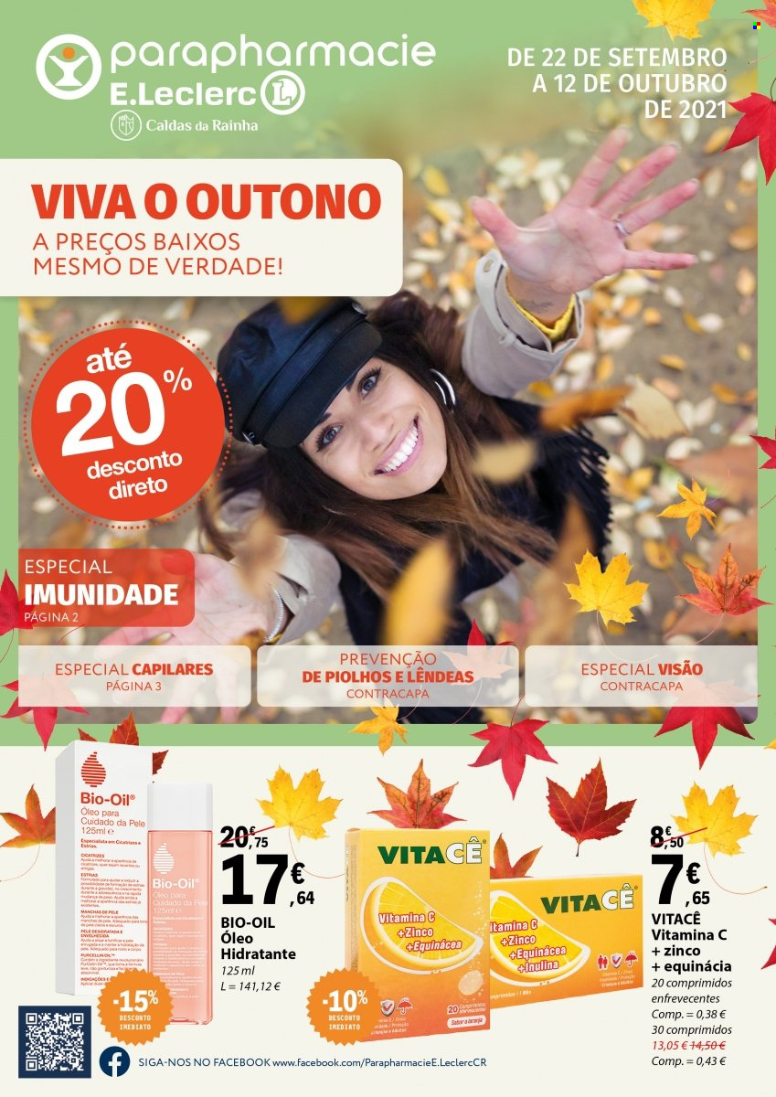 Folheto E.Leclerc - 22.9.2021 - 12.10.2021. Página 1