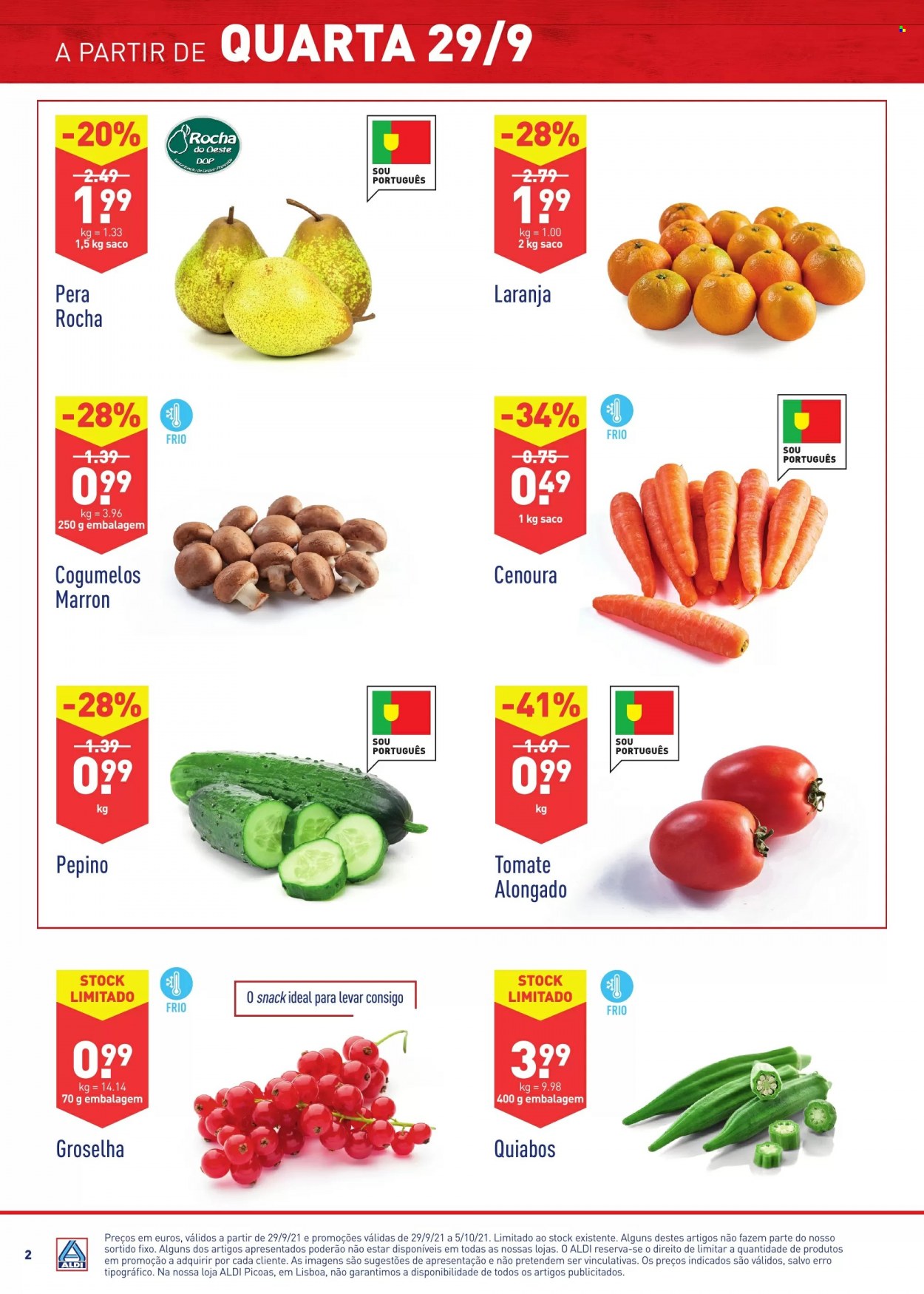 Folheto Aldi - 29.9.2021 - 5.10.2021. Página 2