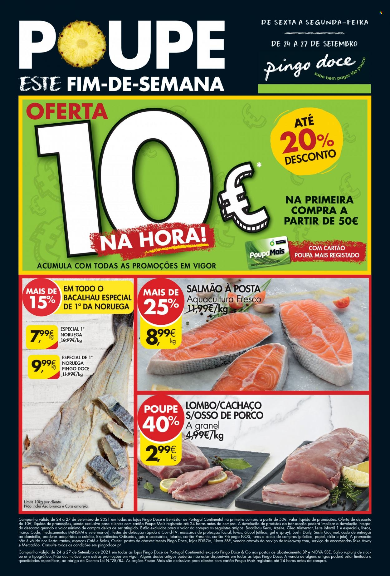 Folheto Pingo Doce - 24.9.2021 - 27.9.2021. Página 1