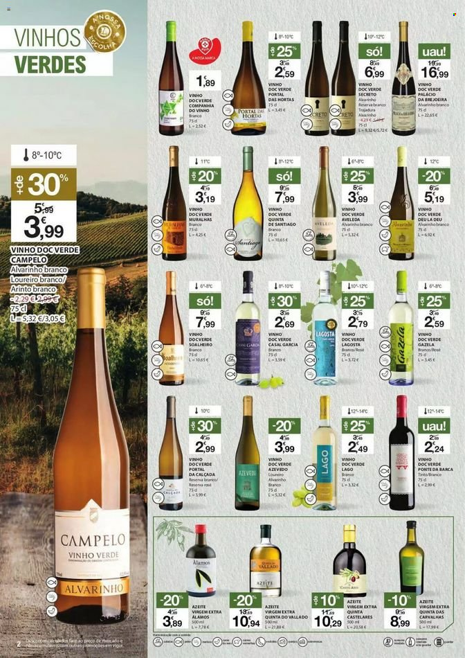 thumbnail - Folheto E.Leclerc - 28.9.2021 - 17.10.2021 - Produtos em promoção - Vigor, azeite de oliva, vinho verde. Página 2.