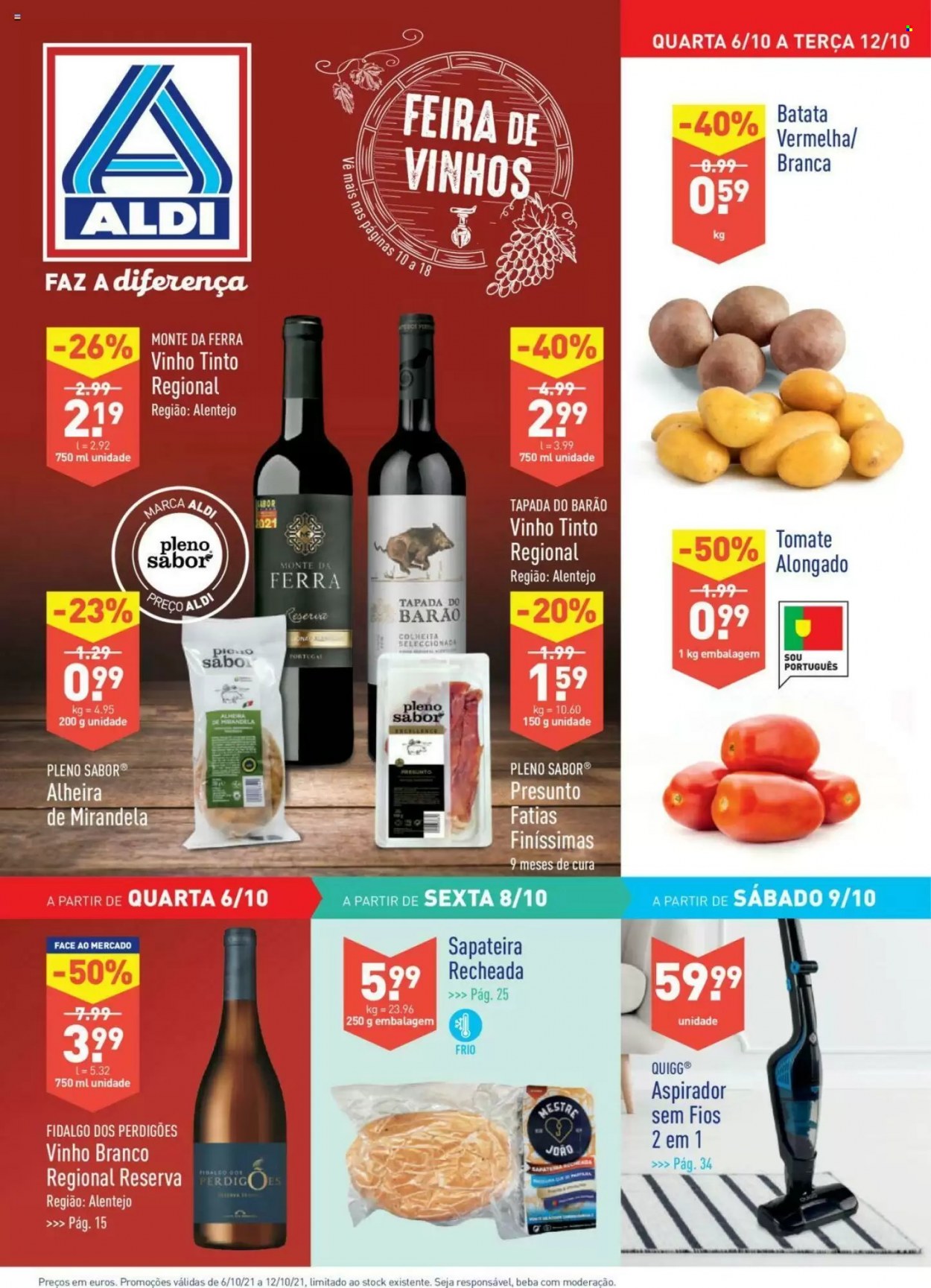 Folheto Aldi - 6.10.2021 - 12.10.2021. Página 1