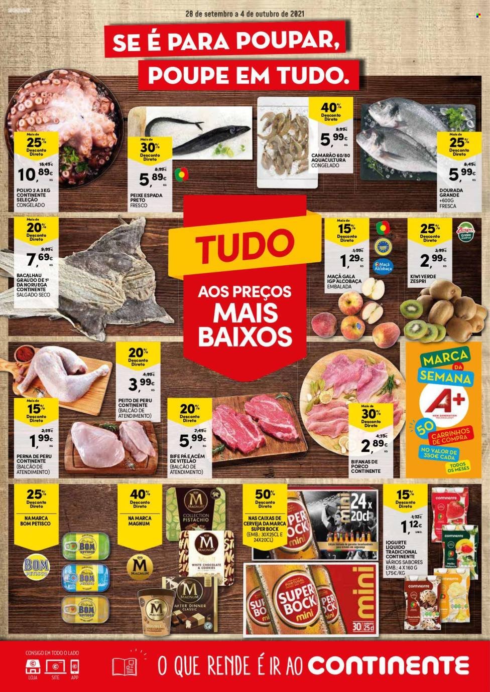 Folheto Continente Bom Dia - 28.9.2021 - 4.10.2021. Página 1