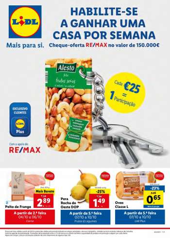 Folheto Lidl - 4.10.2021 - 10.10.2021.
