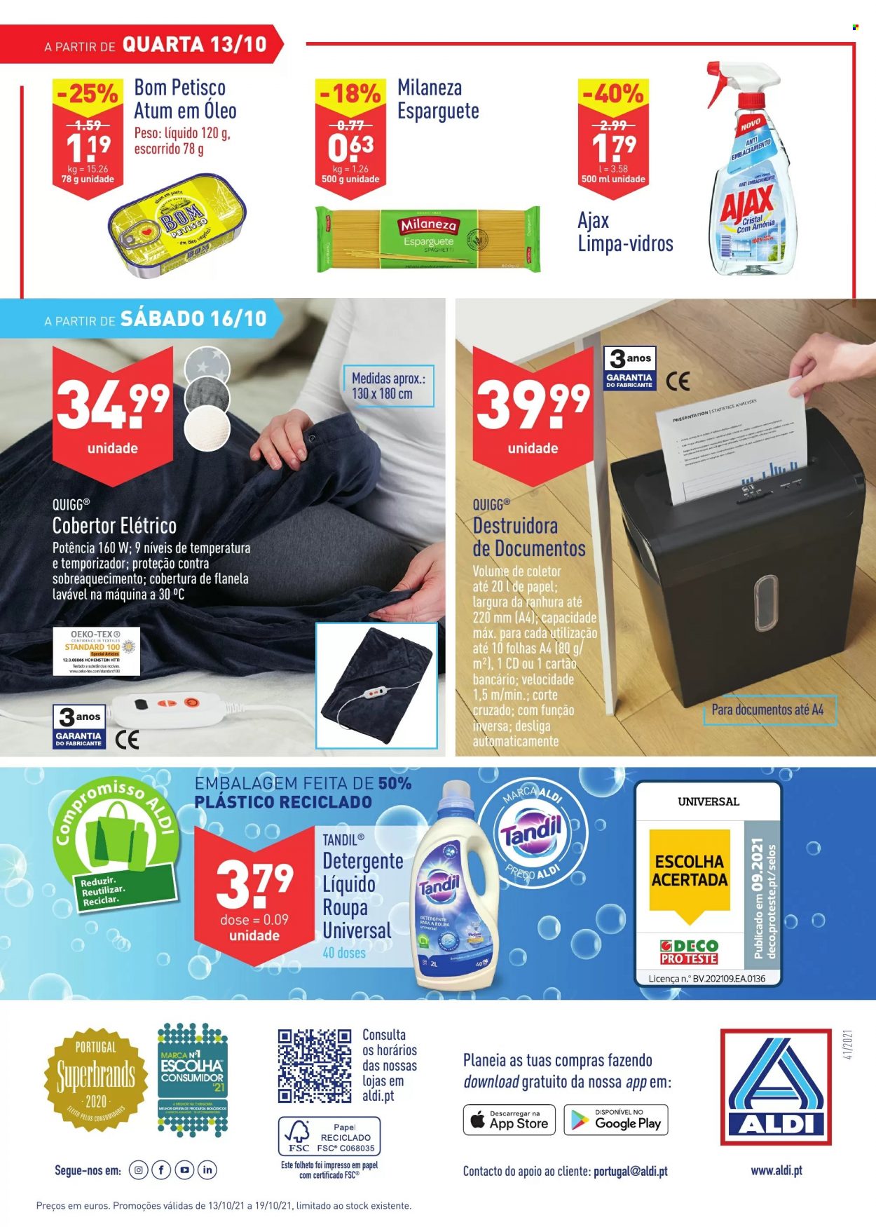 Folheto Aldi - 13.10.2021 - 19.10.2021. Página 36