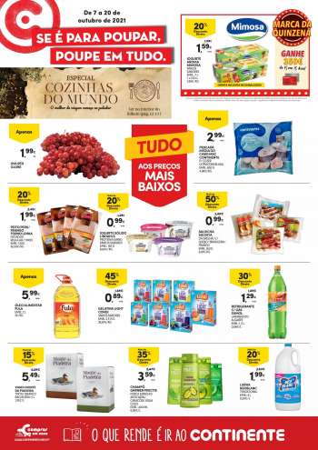 Folheto Continente Modelo - 7.10.2021 - 20.10.2021.