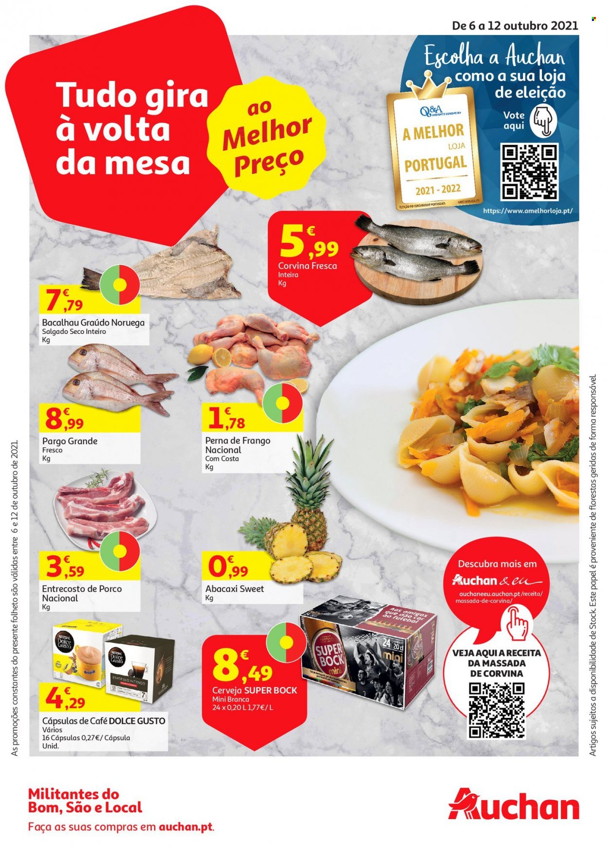 Folheto Auchan - 6.10.2021 - 12.10.2021. Página 1