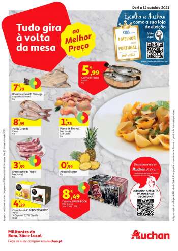 Folheto Auchan - 6.10.2021 - 12.10.2021.