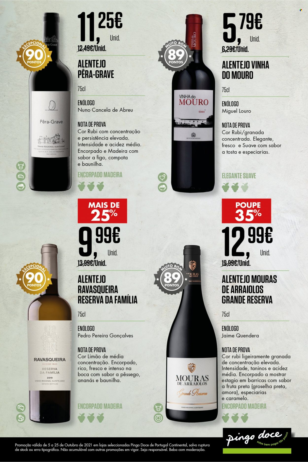 thumbnail - Folheto Pingo Doce - 5.10.2021 - 25.10.2021 - Produtos em promoção - pêssego, especiarias, vinho, Continental. Página 4.