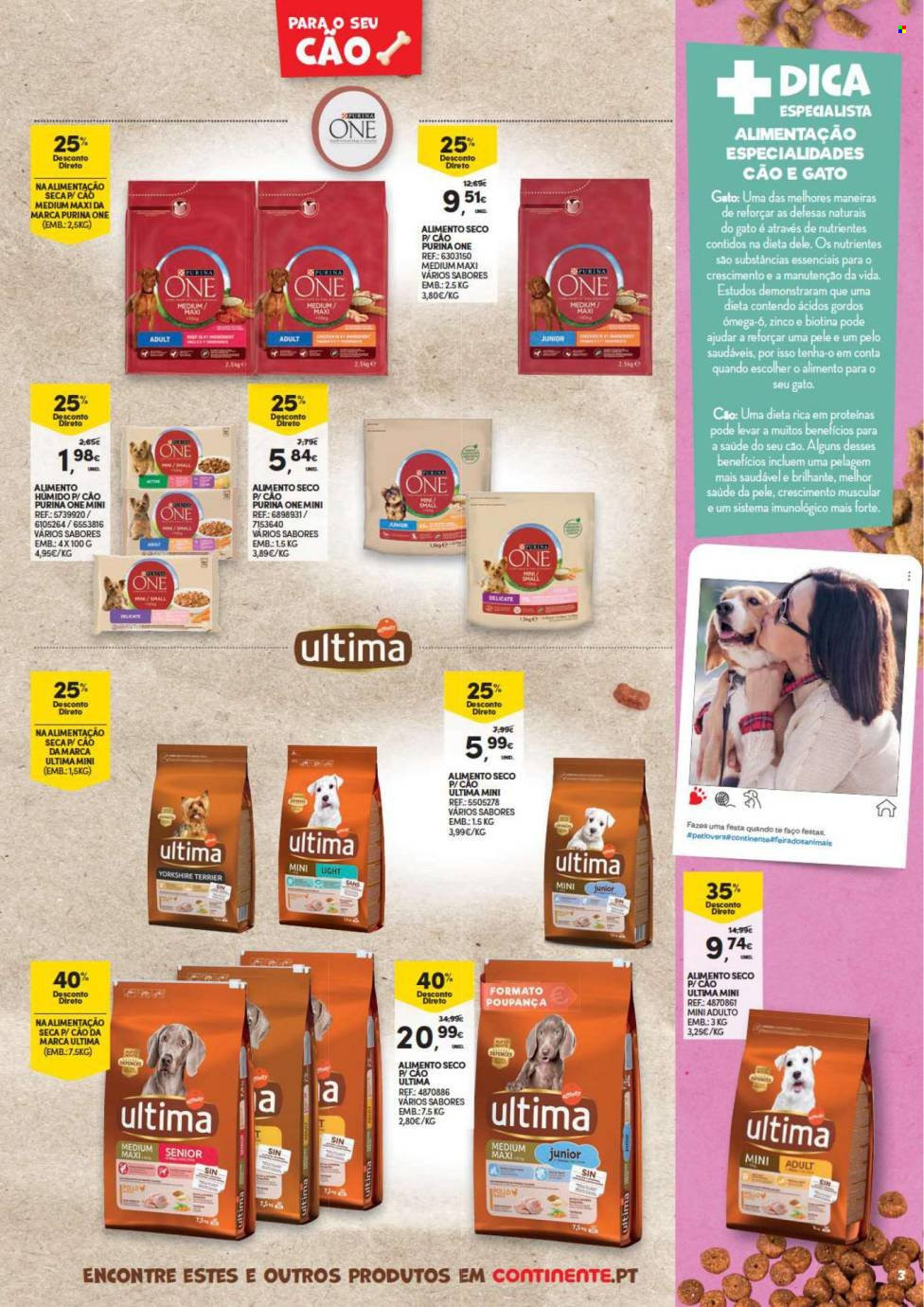 thumbnail - Folheto Continente Modelo - 5.10.2021 - 24.10.2021 - Produtos em promoção - alimentos para cães, Purina. Página 3.