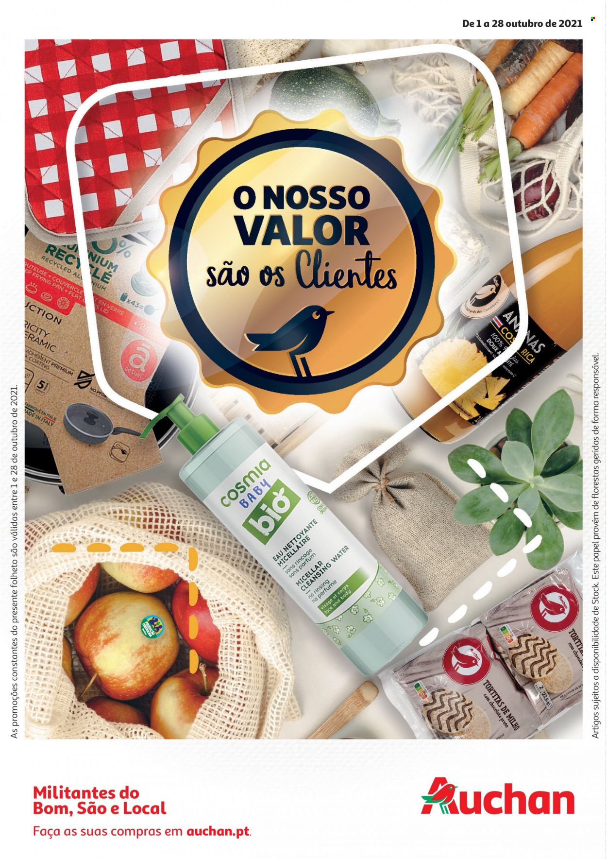 Folheto Auchan - 1.10.2021 - 28.10.2021. Página 1