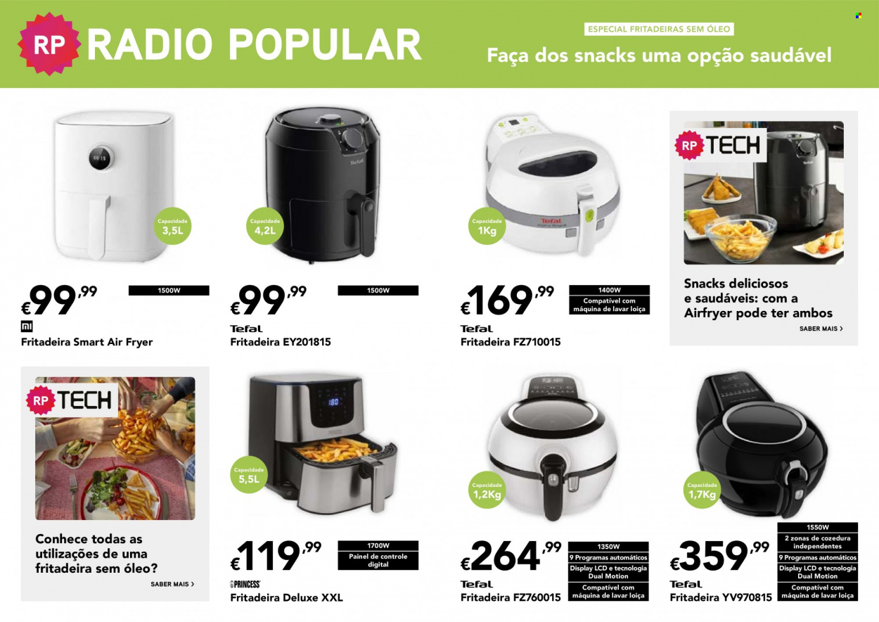 thumbnail - Folheto Radio Popular - 8.10.2021 - 24.10.2021 - Produtos em promoção - lava louças, airfryer, fritadeira. Página 3.