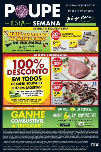 Folheto Pingo Doce - 12.10.2021 - 18.10.2021.