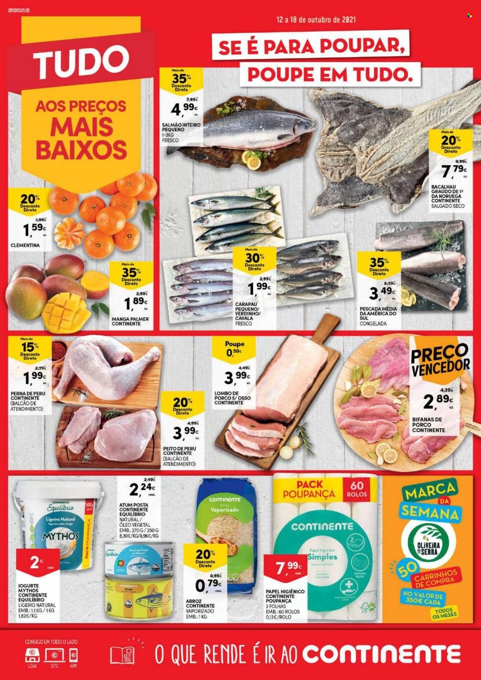 Folheto Continente Bom Dia - 12.10.2021 - 18.10.2021. Página 1