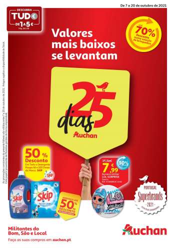 Folheto Auchan - 7.10.2021 - 20.10.2021.