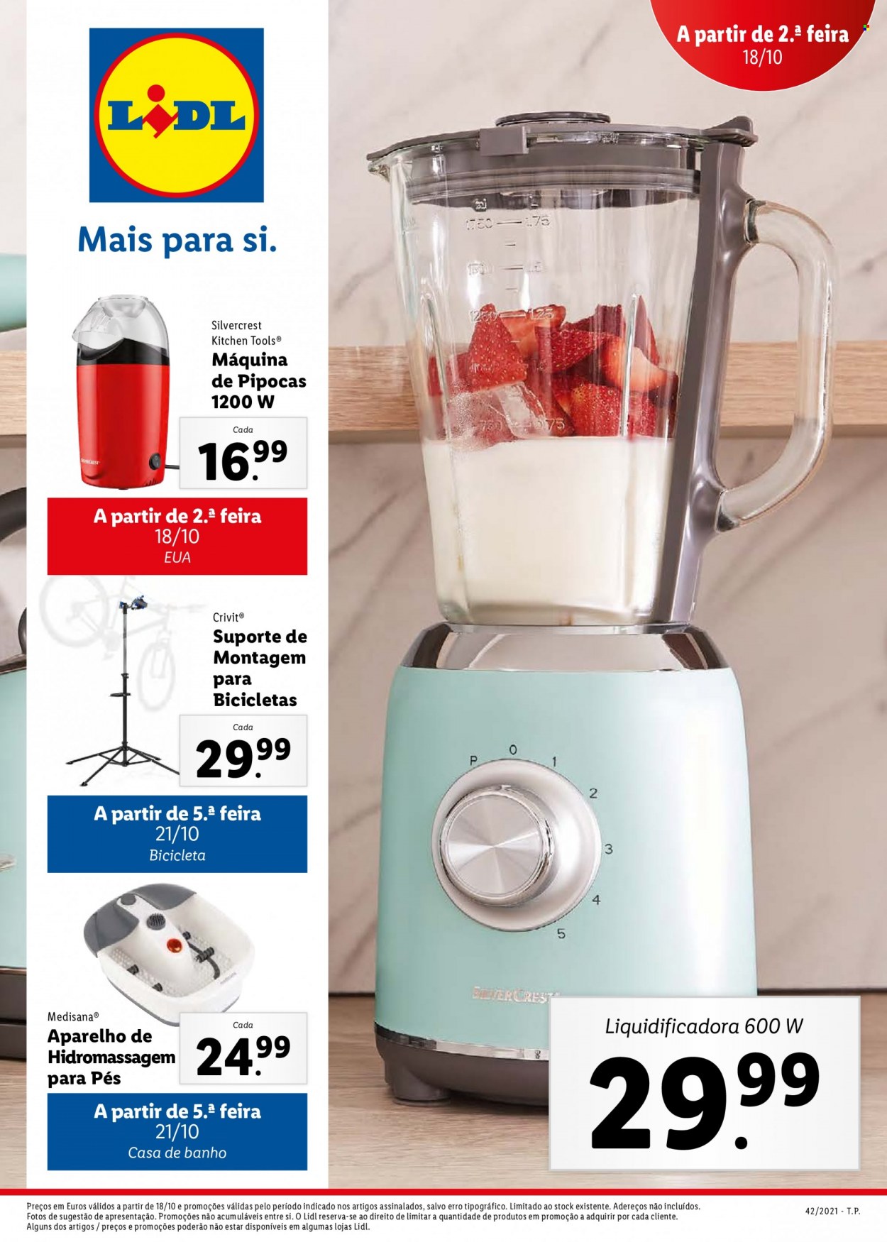 Folheto Lidl - 18.10.2021 - 24.10.2021. Página 1