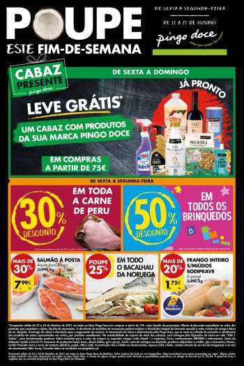 Folheto Pingo Doce - 22.10.2021 - 25.10.2021.