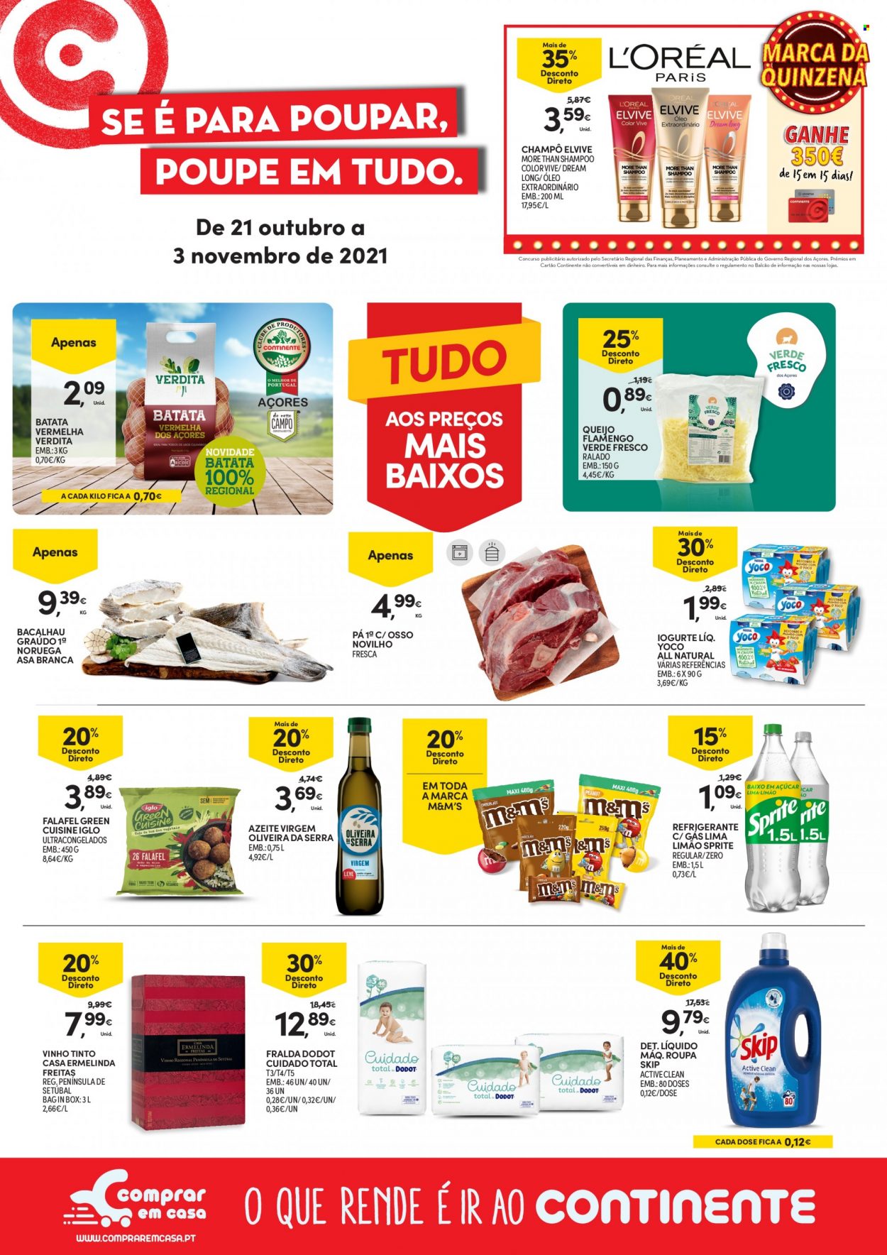 Folheto Continente Modelo - 21.10.2021 - 3.11.2021. Página 1