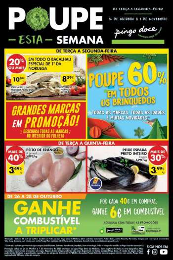 Folheto Pingo Doce - 26.10.2021 - 1.11.2021.