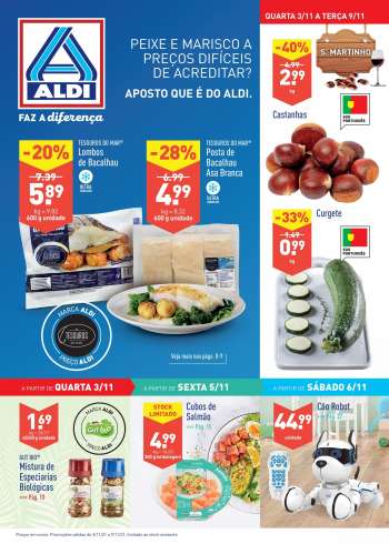 Folheto Aldi - 3.11.2021 - 9.11.2021.