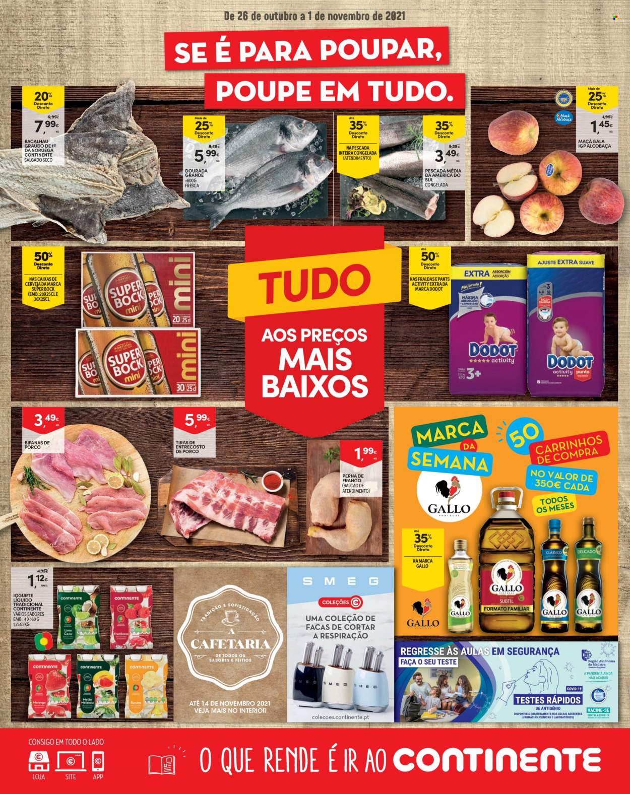 Folheto Continente Modelo - 26.10.2021 - 1.11.2021. Página 1