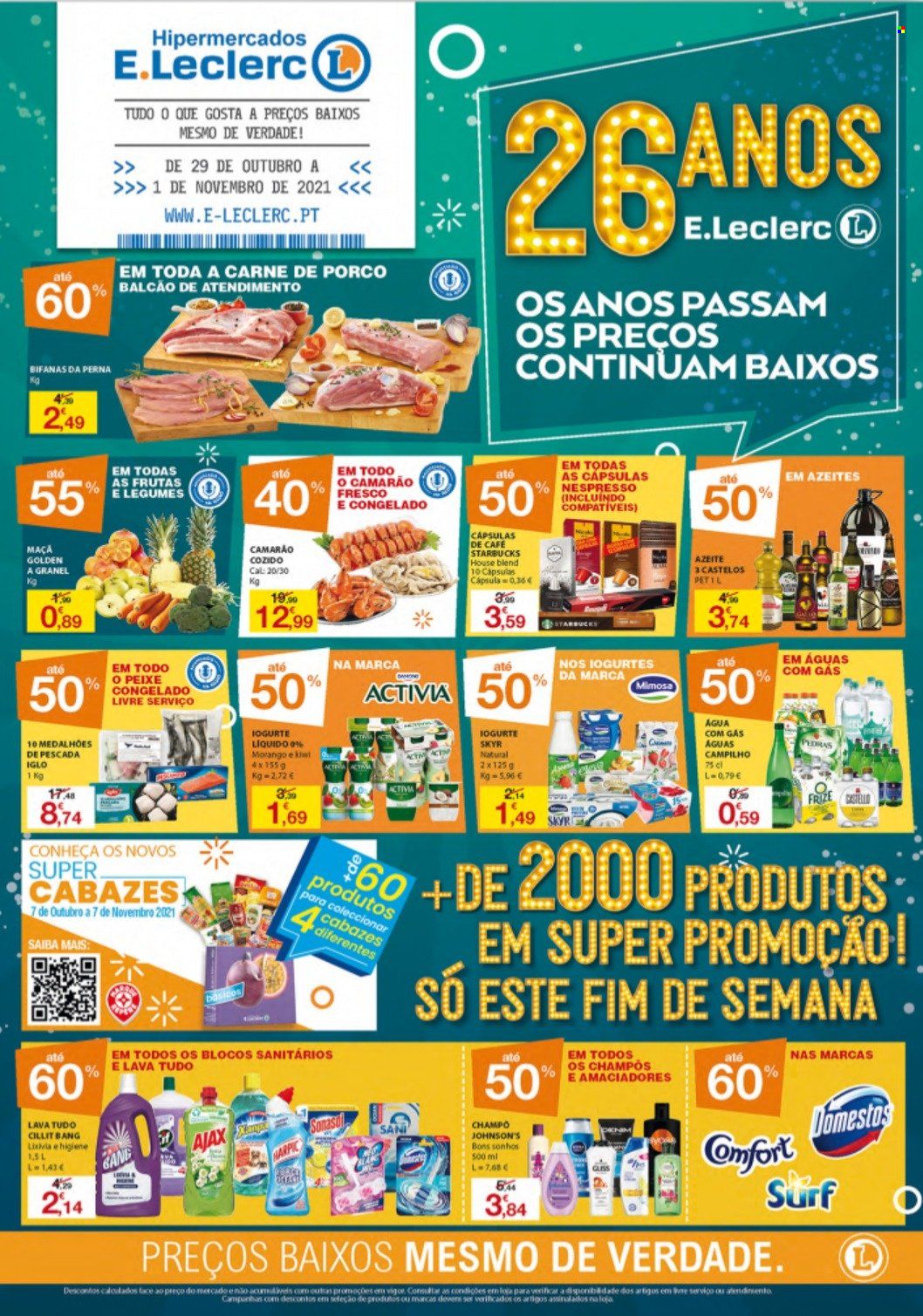 Folheto E.Leclerc - 29.10.2021 - 1.11.2021. Página 1