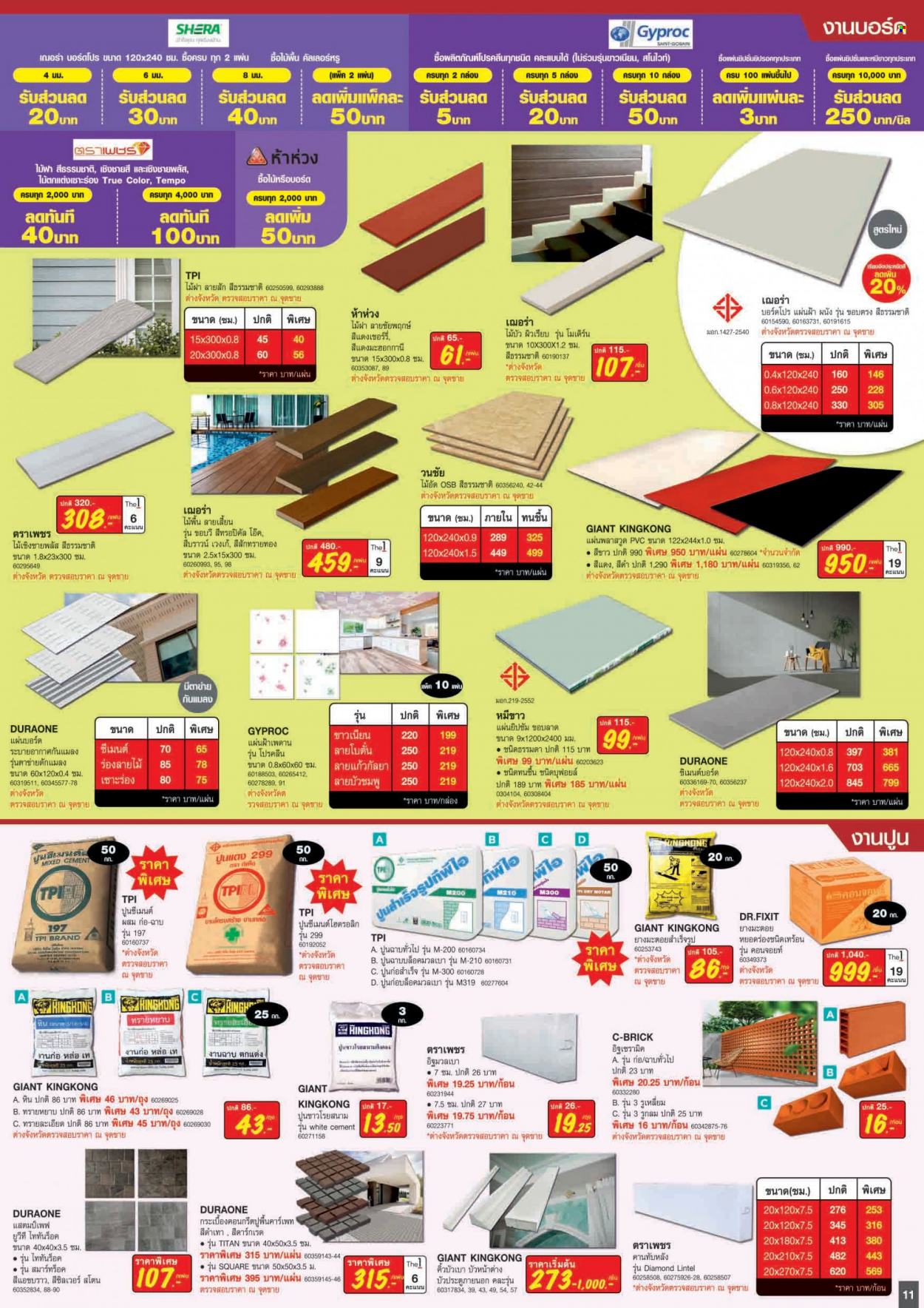thumbnail - <retailer> - <MM/DD/YYYY - MM/DD/YYYY> - ขายสินค้า - ,<products from flyers>. หน้า 11.