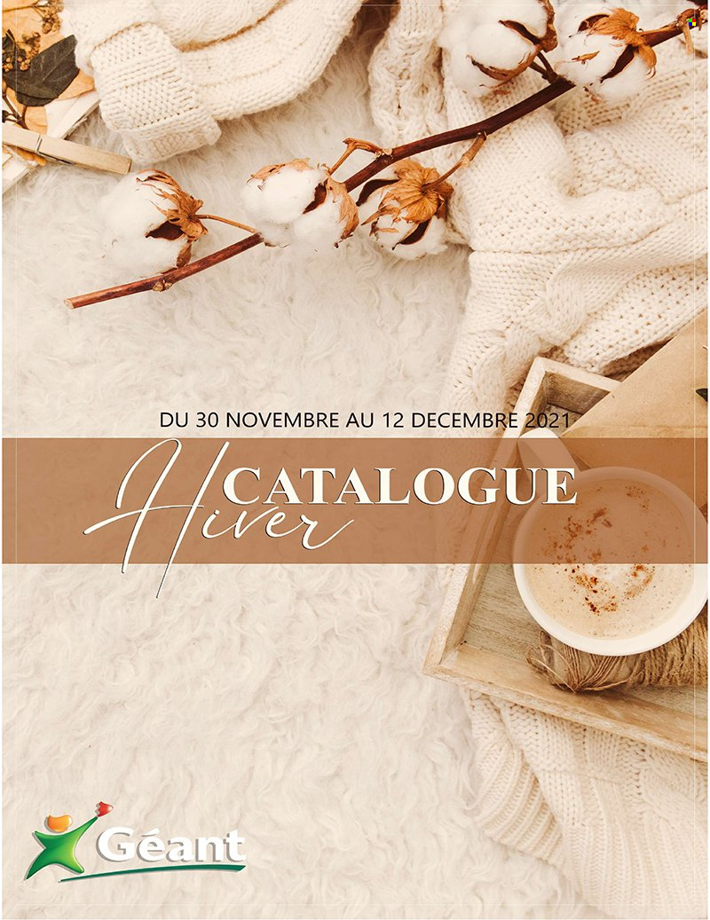 Catalogue Géant - 30/11/2021 - 12/12/2021. Page 1