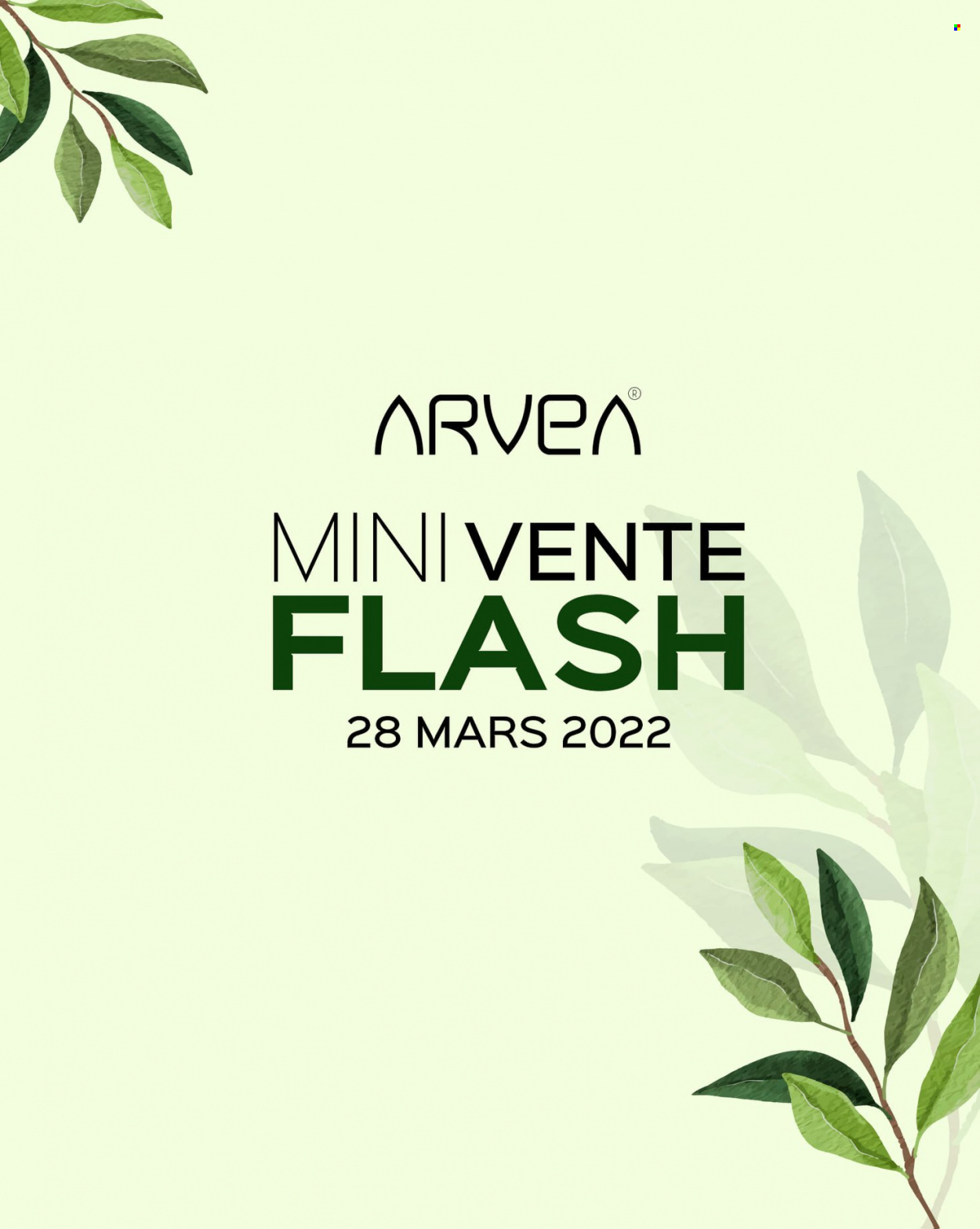 Catalogue ARVEA - 28/03/2022 - 28/03/2022. Page 1